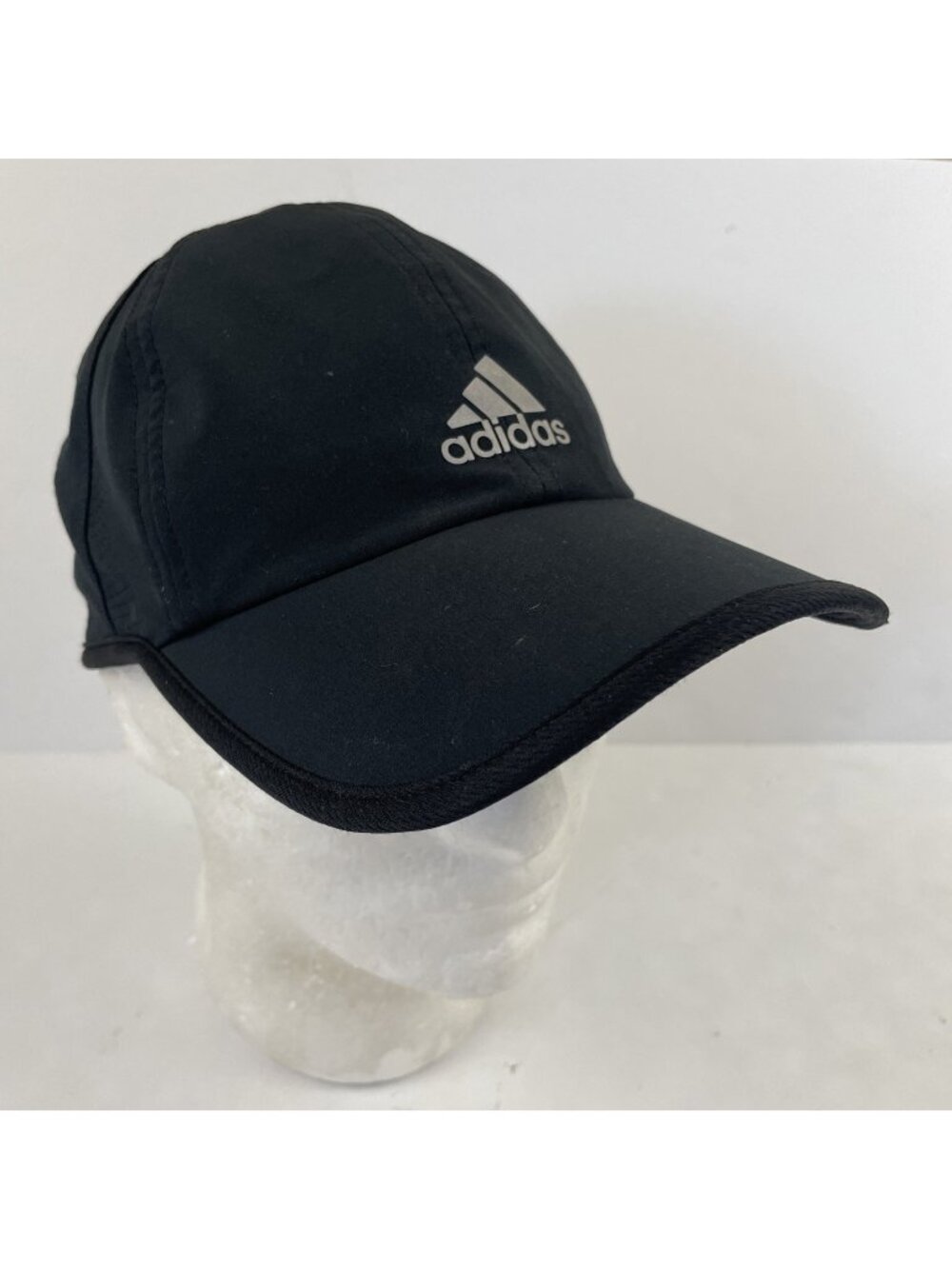 Adidas Aeroready Hat Women’s Adjustable Running Athletic Cap Black Poly Stretch